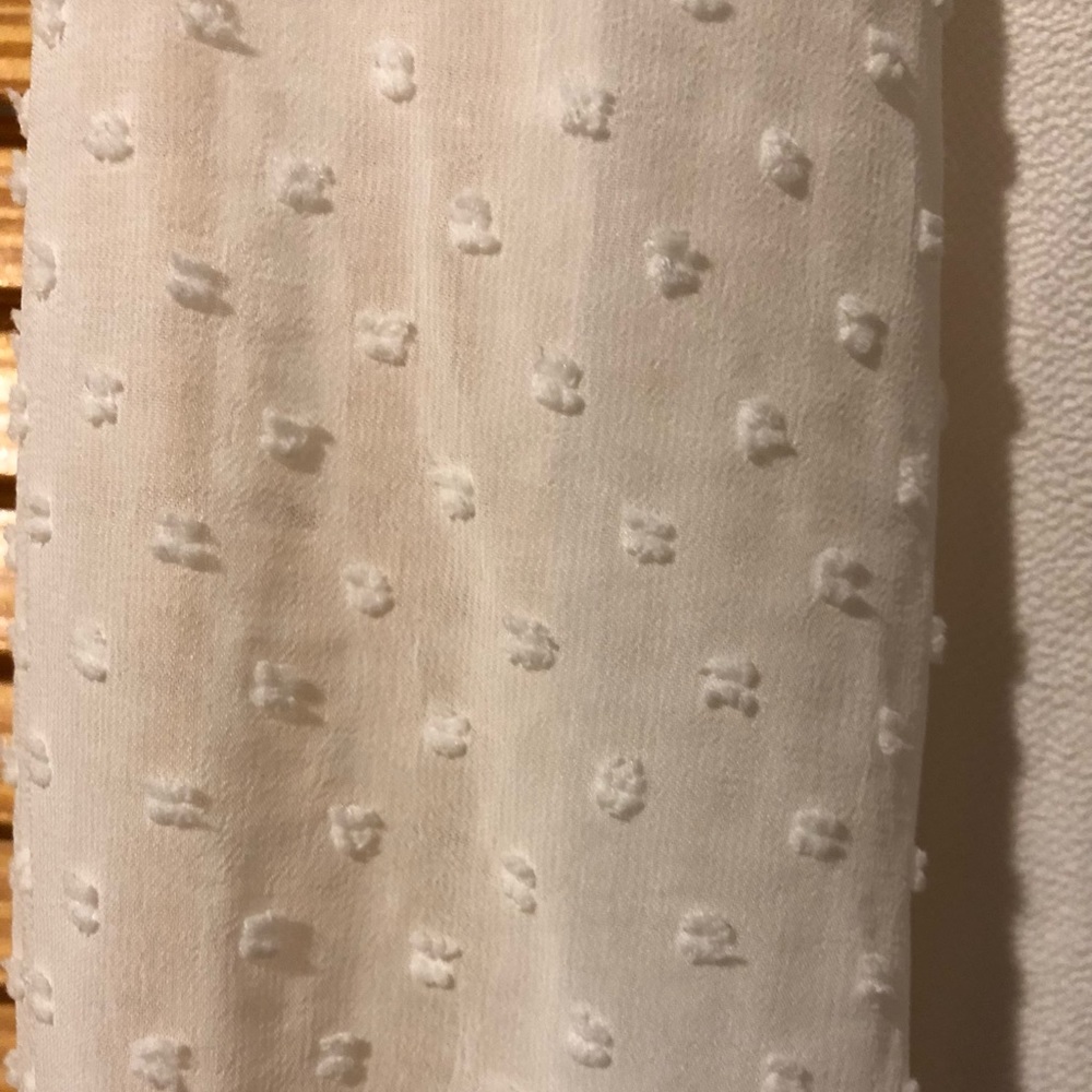 Sweet Long Sleeve White Woman’s Dress - Picture 4 of 8